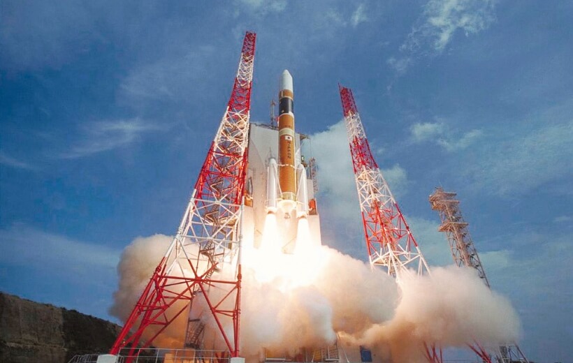 2001 年,成功發射第一枚 H-IIA 火箭(照片由 JAXA提供)